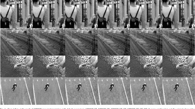 Figure 4 for Implementation of the VBM3D Video Denoising Method and Some Variants