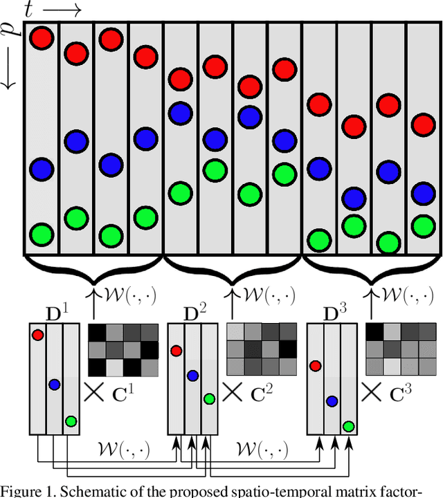 Figure 1 for Temporal Wasserstein non-negative matrix factorization for non-rigid motion segmentation and spatiotemporal deconvolution