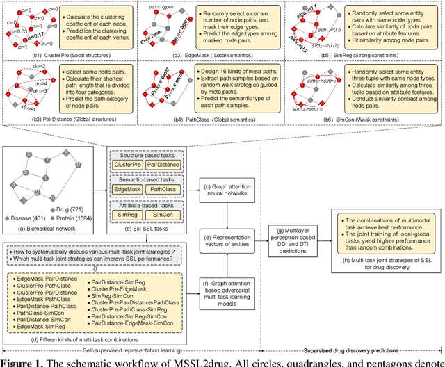 Figure 1 for Multi-task Joint Strategies of Self-supervised Representation Learning on Biomedical Networks for Drug Discovery