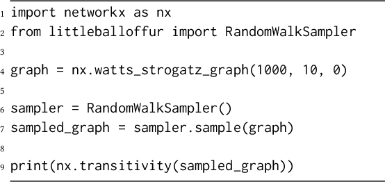 Figure 3 for Little Ball of Fur: A Python Library for Graph Sampling