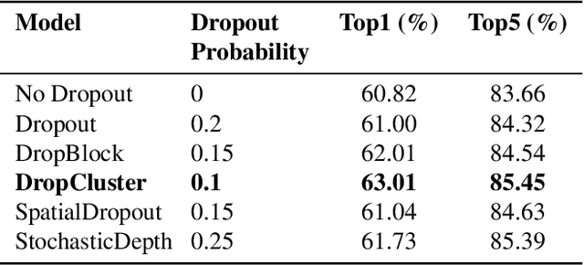 Figure 2 for DropCluster: A structured dropout for convolutional networks