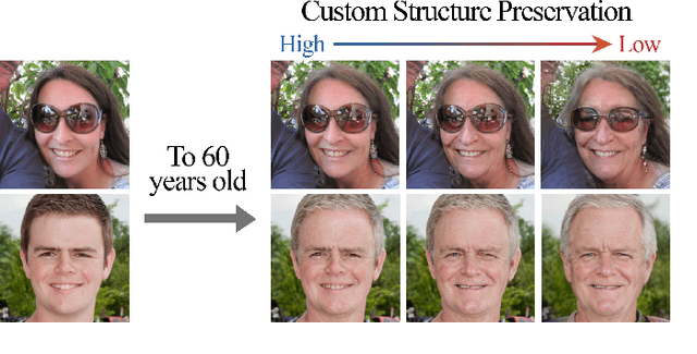 Figure 1 for Custom Structure Preservation in Face Aging