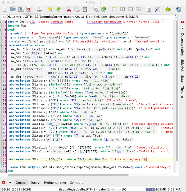 Figure 2 for First Experiments with a Flexible Infrastructure for Normative Reasoning