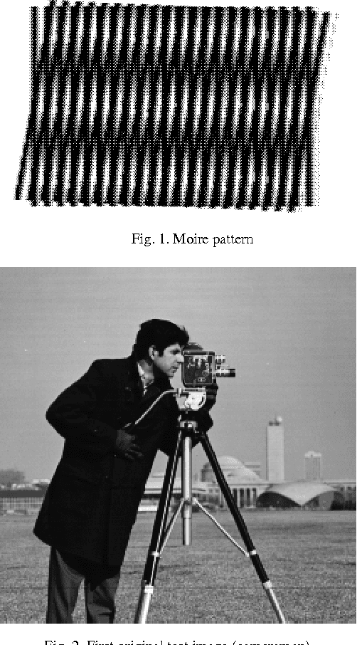 Figure 1 for A New Method for Removing the Moire' Pattern from Images
