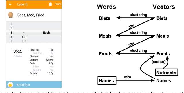 Figure 1 for Diet2Vec: Multi-scale analysis of massive dietary data