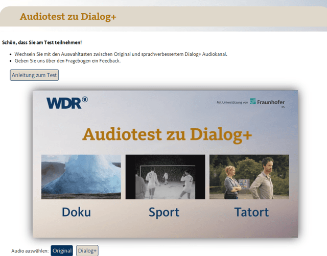 Figure 4 for Dialog+ in Broadcasting: First Field Tests Using Deep-Learning-Based Dialogue Enhancement
