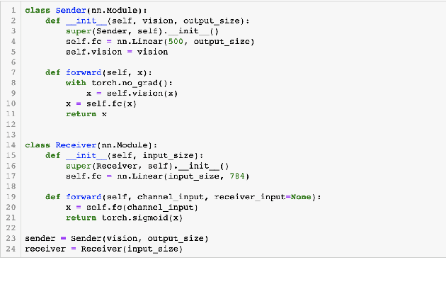 Figure 2 for EGG: a toolkit for research on Emergence of lanGuage in Games