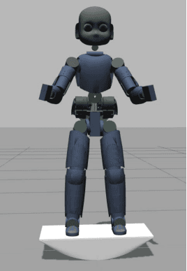 Figure 1 for Modeling and Control of Humanoid Robots in Dynamic Environments: iCub Balancing on a Seesaw