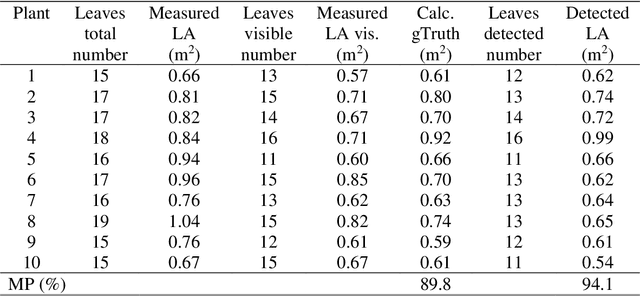 Figure 4 for Volume and leaf area calculation of cabbage with a neural network-based instance segmentation