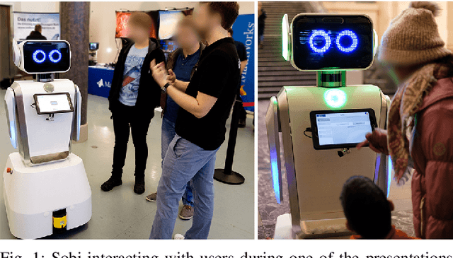 Figure 1 for Sobi: An Interactive Social Service Robot for Long-Term Autonomy in Open Environments