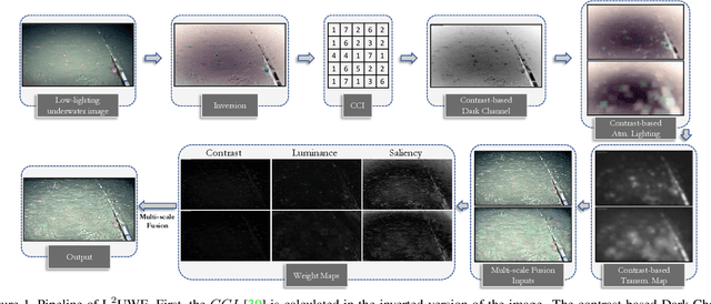 Figure 1 for L^2UWE: A Framework for the Efficient Enhancement of Low-Light Underwater Images Using Local Contrast and Multi-Scale Fusion