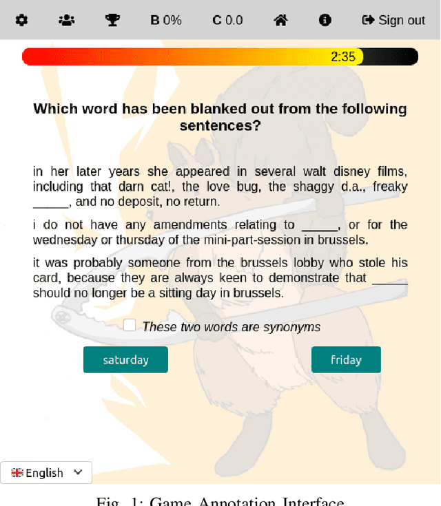 Figure 1 for A Game Interface to Study Semantic Grounding in Text-Based Models