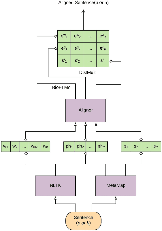 Figure 1 for Incorporating Domain Knowledge into Medical NLI using Knowledge Graphs