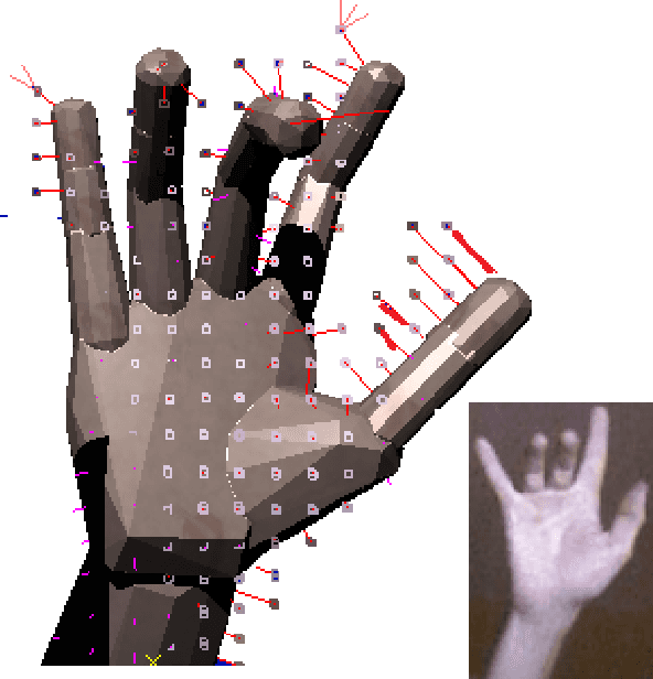 Figure 4 for Dynamics Based 3D Skeletal Hand Tracking