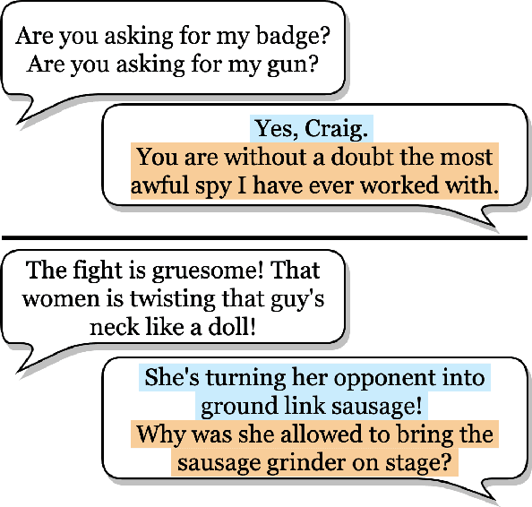 Figure 1 for Grounding Conversations with Improvised Dialogues