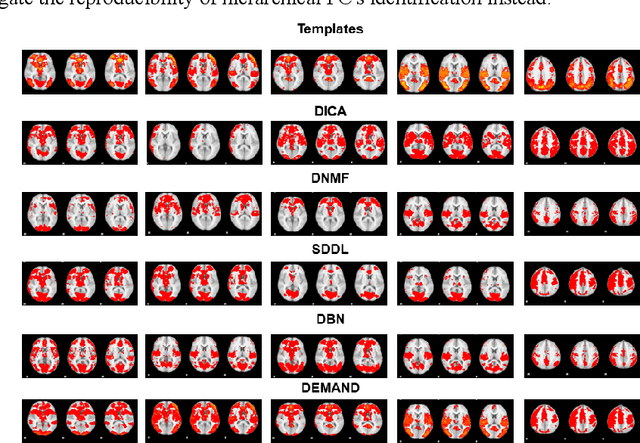 Figure 3 for DEMAND: Deep Matrix Approximately NonlinearDecomposition to Identify Meta, Canonical, and Sub-Spatial Pattern of functional Magnetic Resonance Imaging in the Human Brain