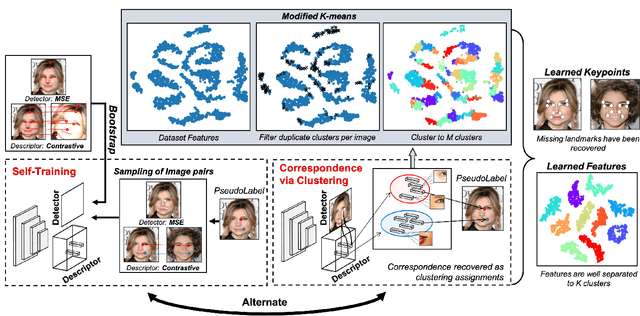 Figure 3 for From Keypoints to Object Landmarks via Self-Training Correspondence: A novel approach to Unsupervised Landmark Discovery