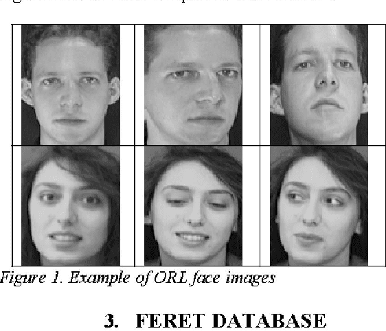 Figure 1 for Face recognition with small and large size databases