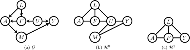 Figure 1 for Efficient adjustment sets in causal graphical models with hidden variables