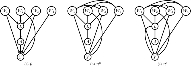 Figure 2 for Efficient adjustment sets in causal graphical models with hidden variables