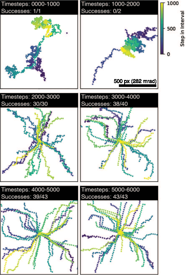 Figure 4 for Towards Augmented Microscopy with Reinforcement Learning-Enhanced Workflows