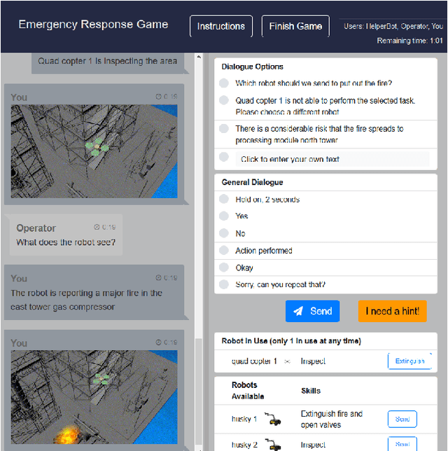 Figure 3 for CRWIZ: A Framework for Crowdsourcing Real-Time Wizard-of-Oz Dialogues