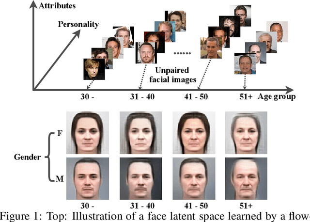 Figure 1 for AgeFlow: Conditional Age Progression and Regression with Normalizing Flows