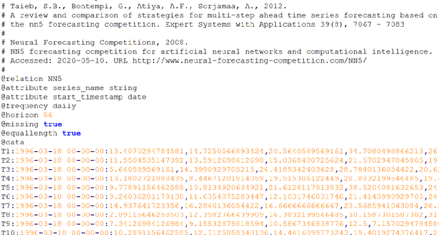 Figure 2 for Monash Time Series Forecasting Archive