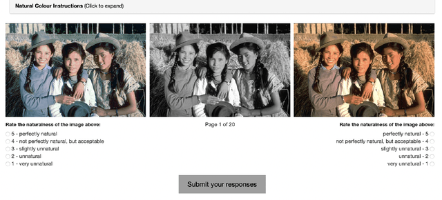 Figure 1 for Human vs Objective Evaluation of Colourisation Performance