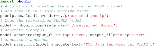 Figure 4 for PhoNLP: A joint multi-task learning model for Vietnamese part-of-speech tagging, named entity recognition and dependency parsing