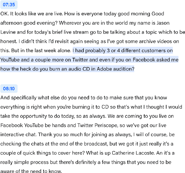 Figure 3 for StreamHover: Livestream Transcript Summarization and Annotation