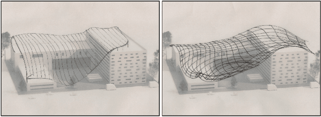 Figure 1 for Sketch2PQ: Freeform Planar Quadrilateral Mesh Design via a Single Sketch