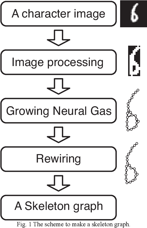 Figure 1 for Extract an essential skeleton of a character as a graph from a character image