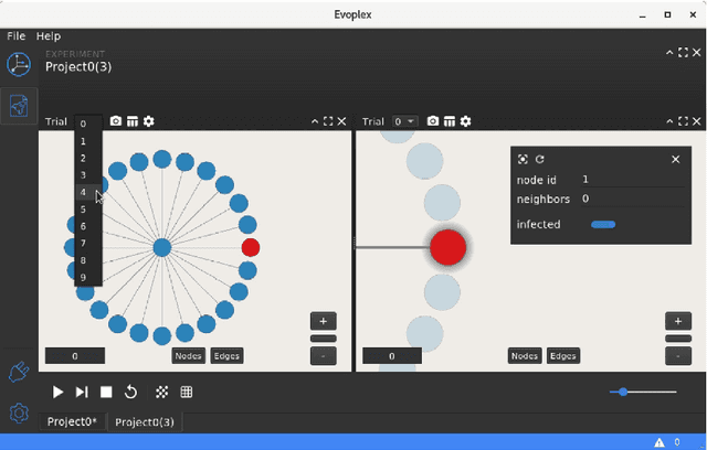 Figure 4 for Evoplex: A platform for agent-based modeling on networks