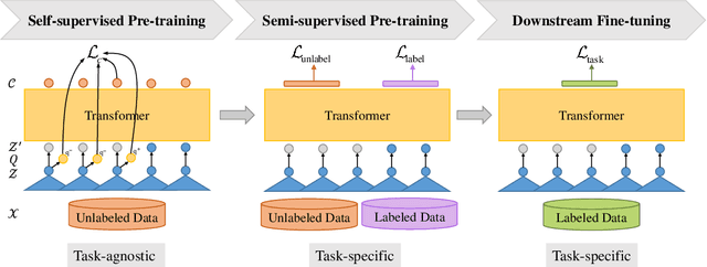 Figure 1 for Wav2vec-S: Semi-Supervised Pre-Training for Speech Recognition