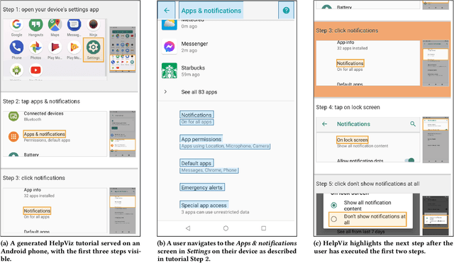 Figure 3 for HelpViz: Automatic Generation of Contextual Visual MobileTutorials from Text-Based Instructions