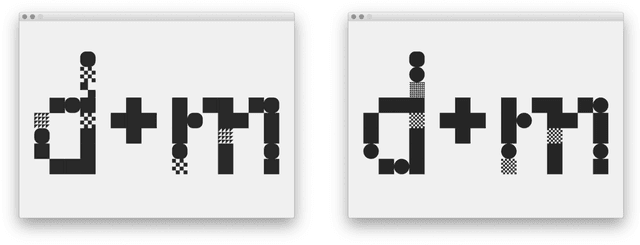 Figure 3 for Using Computational Approaches in Visual Identity Design: A Visual Identity for the Design and Multimedia Courses of Faculty of Sciences and Technology of University of Coimbra