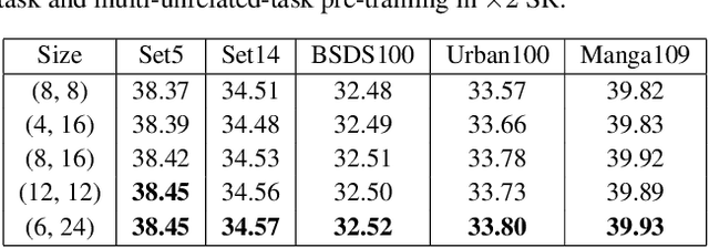 Figure 4 for On Efficient Transformer and Image Pre-training for Low-level Vision