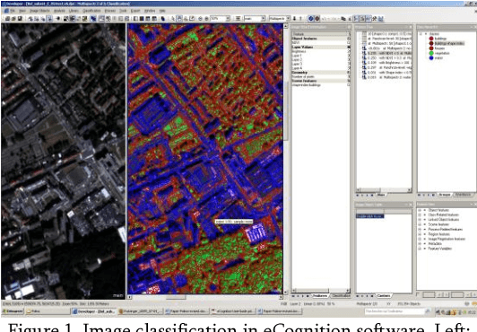 Figure 1 for Topology, homogeneity and scale factors for object detection: application of eCognition software for urban mapping using multispectral satellite image