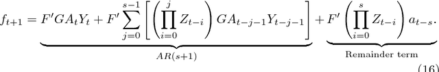 Figure 1 for On-Line Learning of Linear Dynamical Systems: Exponential Forgetting in Kalman Filters