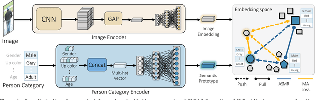Figure 1 for ASMR: Learning Attribute-Based Person Search with Adaptive Semantic Margin Regularizer