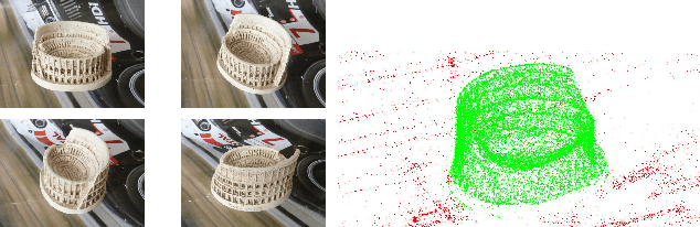 Figure 1 for Reconstructing Small 3D Objects in front of a Textured Background