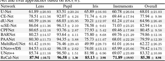 Figure 4 for ReCal-Net: Joint Region-Channel-Wise Calibrated Network for Semantic Segmentation in Cataract Surgery Videos