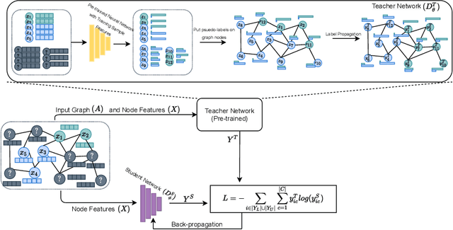 Figure 1 for GKD: Semi-supervised Graph Knowledge Distillation for Graph-Independent Inference