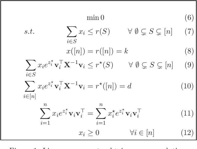 Figure 1 for Maximizing Determinants under Matroid Constraints