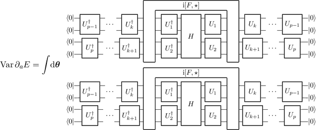 Figure 2 for On barren plateaus and cost function locality in variational quantum algorithms