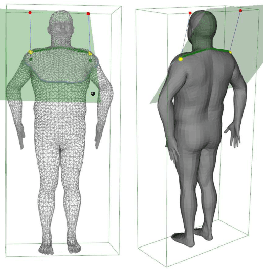 Figure 2 for A Neural Anthropometer Learning from Body Dimensions Computed on Human 3D Meshes