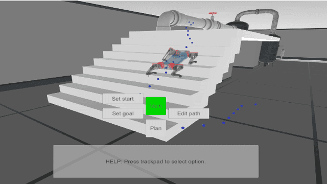 Figure 1 for HyperGuider: Virtual Reality Framework for Interactive Path Planning of Quadruped Robot in Cluttered and Multi-Terrain Environments
