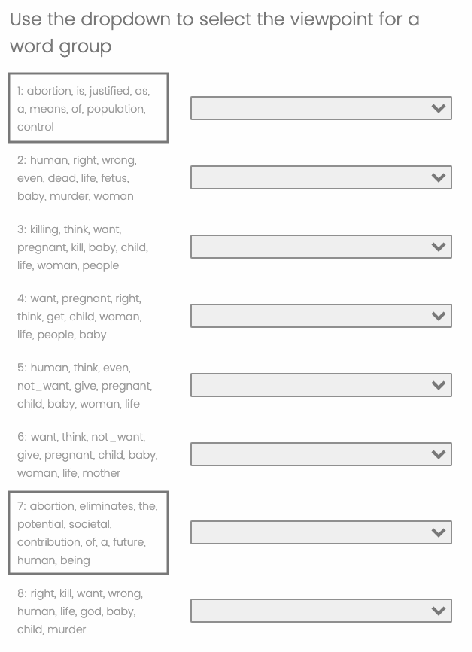 Figure 2 for Helping users discover perspectives: Enhancing opinion mining with joint topic models