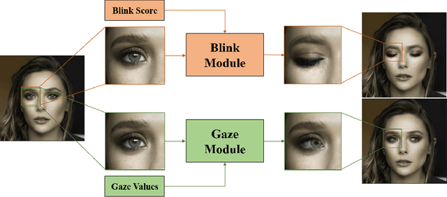 Figure 1 for EyeBAG: Accurate Control of Eye Blink and Gaze Based on Data Augmentation Leveraging Style Mixing